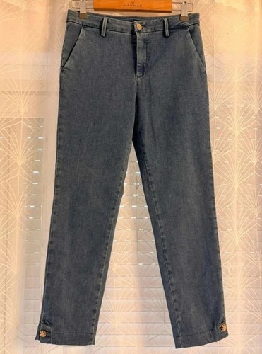 Pantaloni cinese denim blu - pantaloni,
